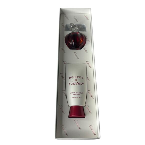Cartier Delices de Cartier 2 Piece Box Set Eau de Toilette Spray 50ml - Picture 3 of 3